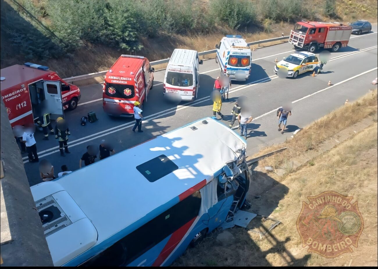 Read more about the article Acidente com autocarro provoca vários feridos